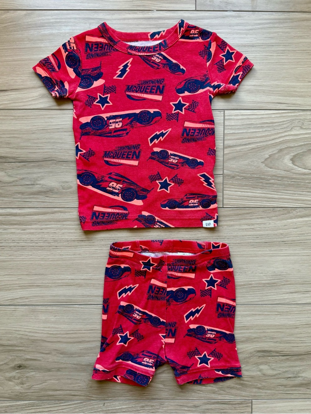 Baby Gap Disney Pixar Lightning McQueen Cars Pajama Set
